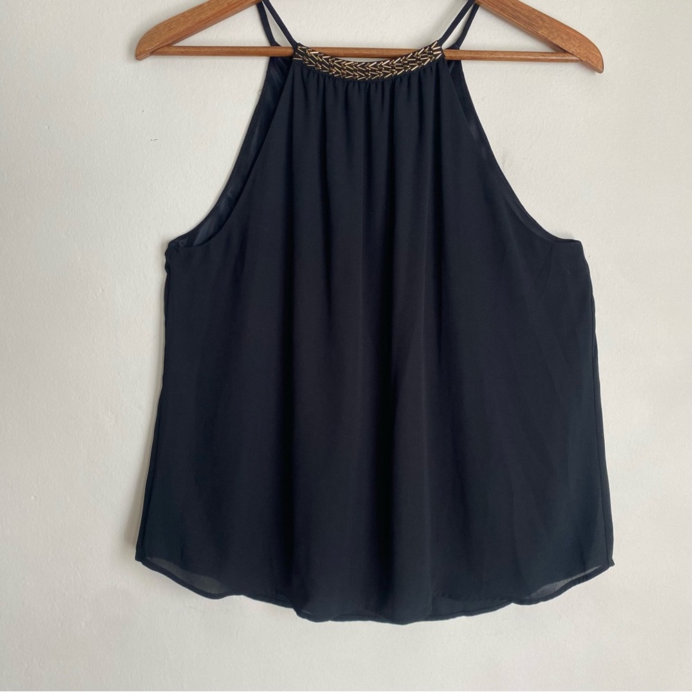 Guess Y2K black sleeveless lined top